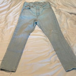 Levi's 501 Skinny Jeans, Size: W 27/L 28